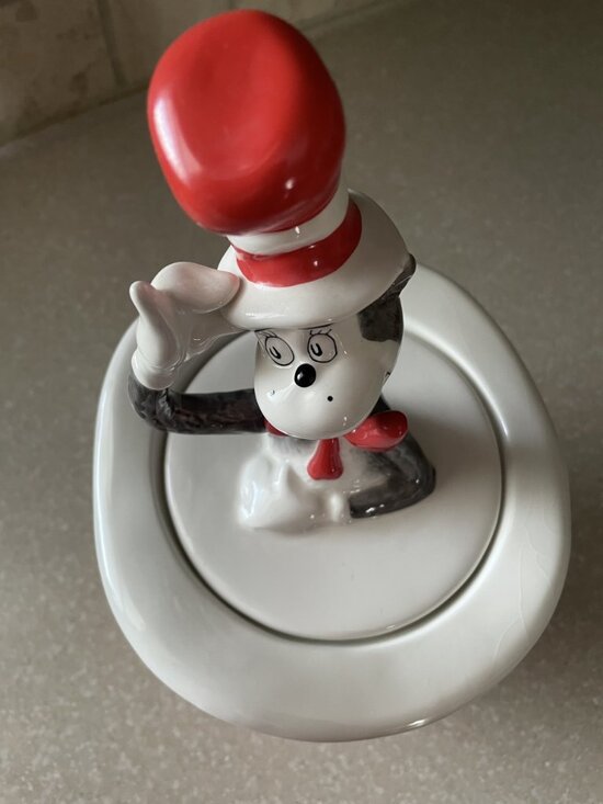 2001 Vandor Cat in the Hat Cookie Jar Thing 1 & Thing 2 Vintage Limited-Edition - Picture 3 of 11
